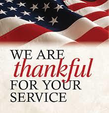 Image of thank you for service