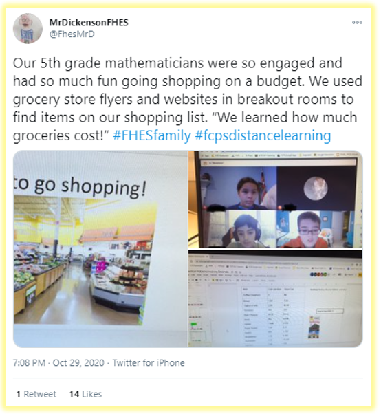 Mr. Dickenson Tweet #1