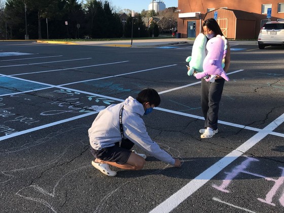 Painting Senior Parking Spots