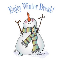 snowman - words--- Enjoy Winter break
