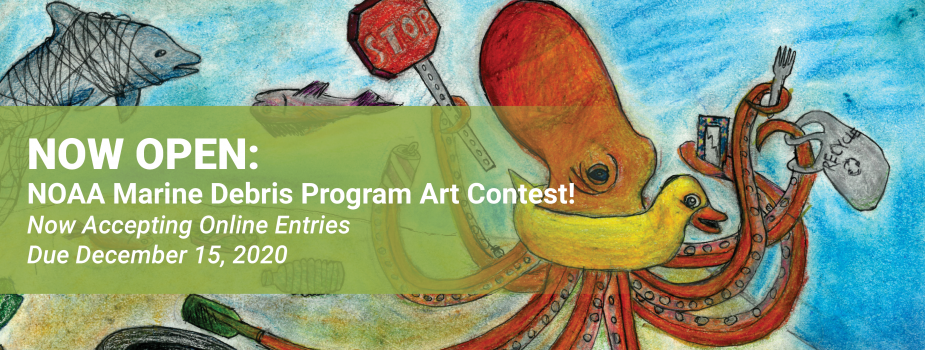 The NOAA Marine Debris Art Contest is now open through December 15