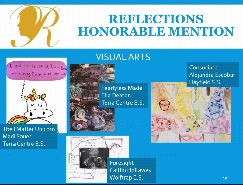 Reflections Honorable Mention Awards