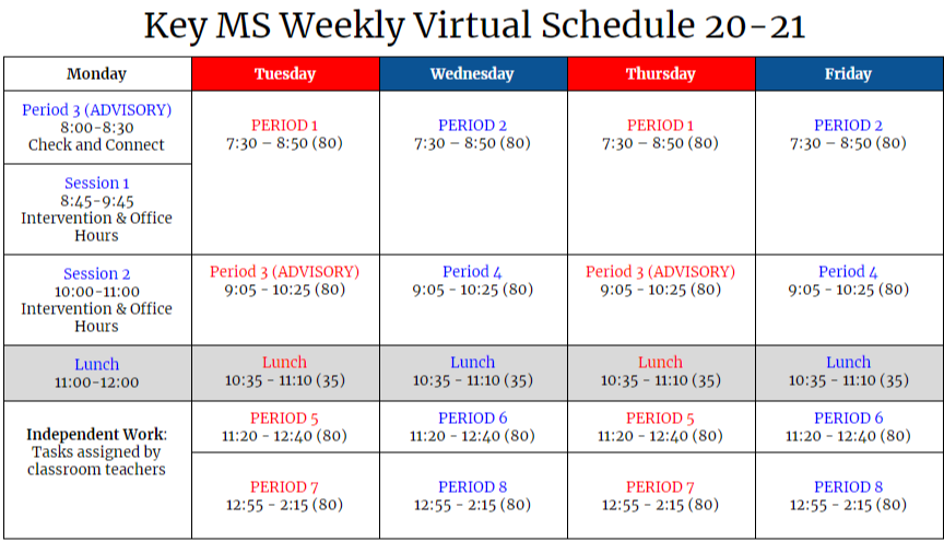 Virtual Bell Schedule