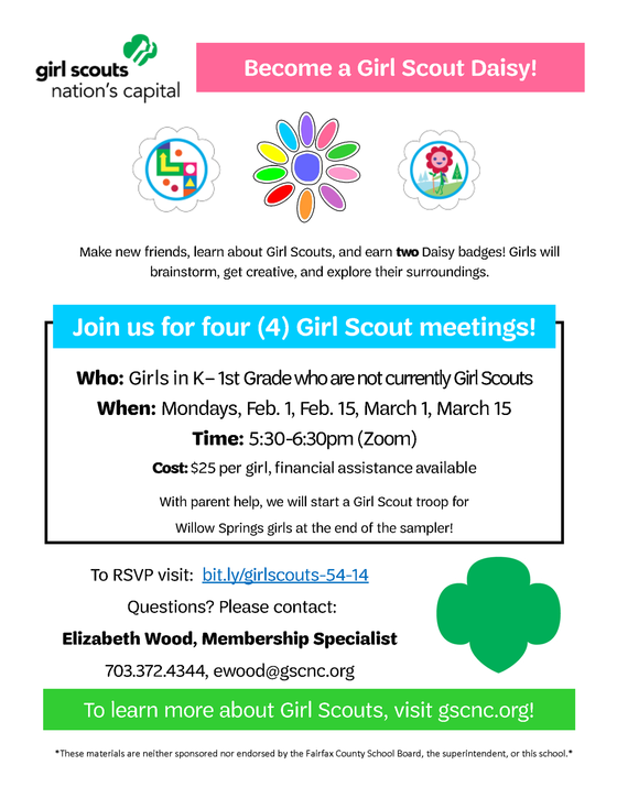 Girl Scouts Flyer