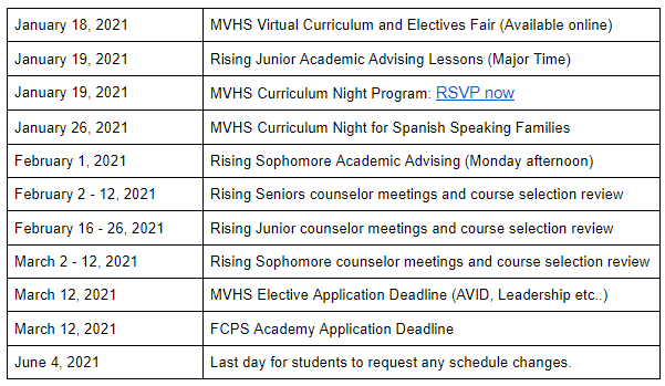 Student Services 1-15 Calendar