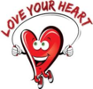 A hearth jump-roping with the words "Love your heart" at the top