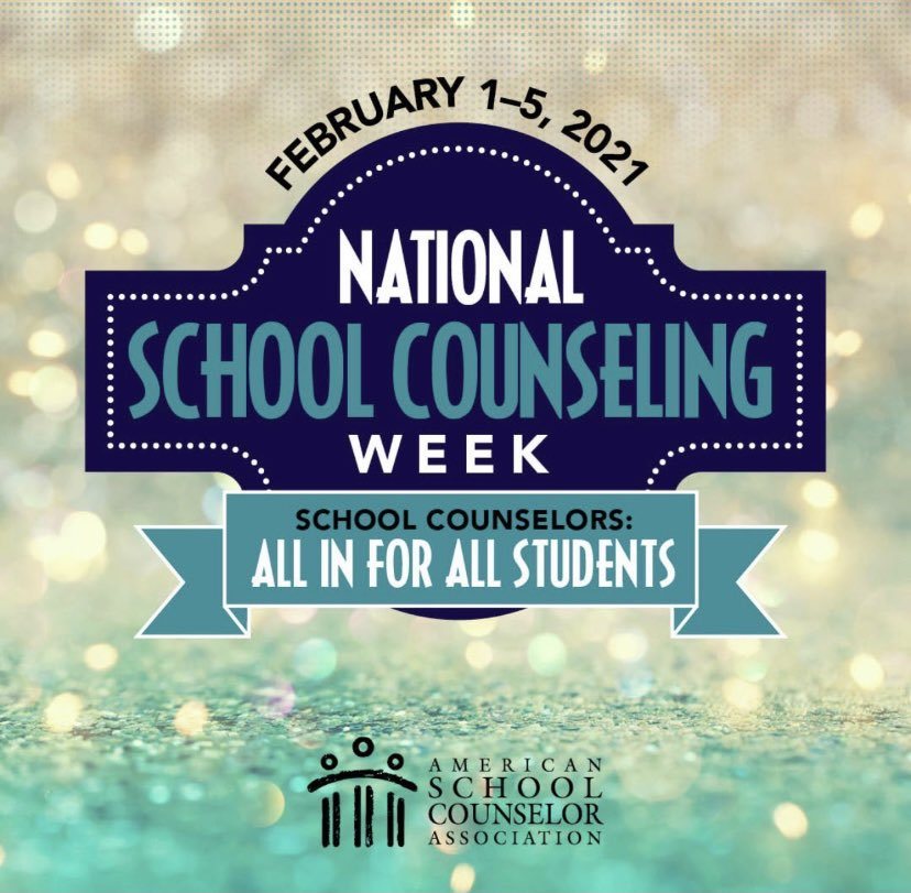 February 1-5 is National School Counseling Week. "All in for ALL students."