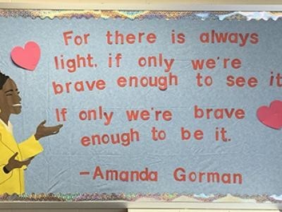 Be the Light poem verse bulletin board