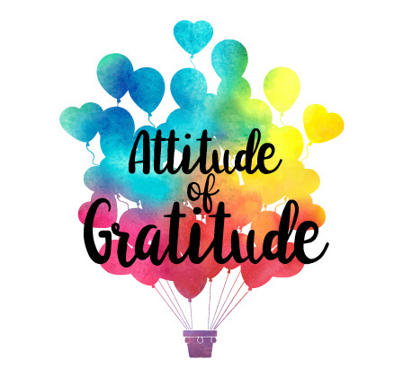 clip art of colorful hot air balloon Attitude of Gratitude