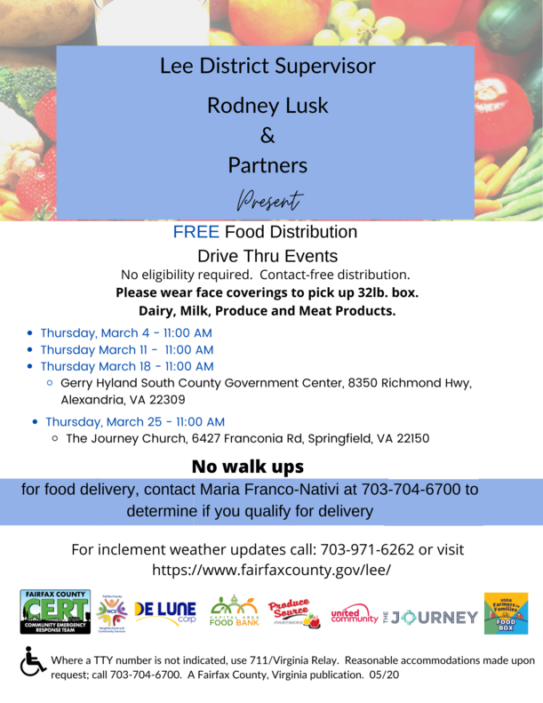 Food distribution flyer 