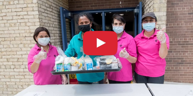 Group of Food Services workers.