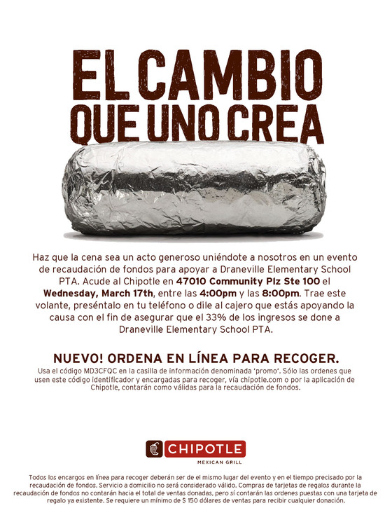 Chipotle March Spanish
