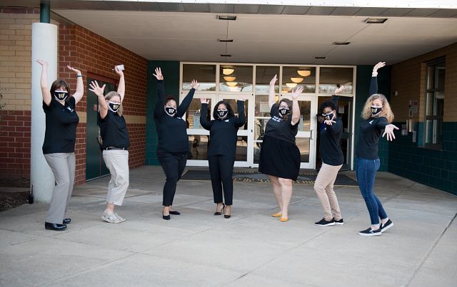 photo of seven female staff at Westfield HS