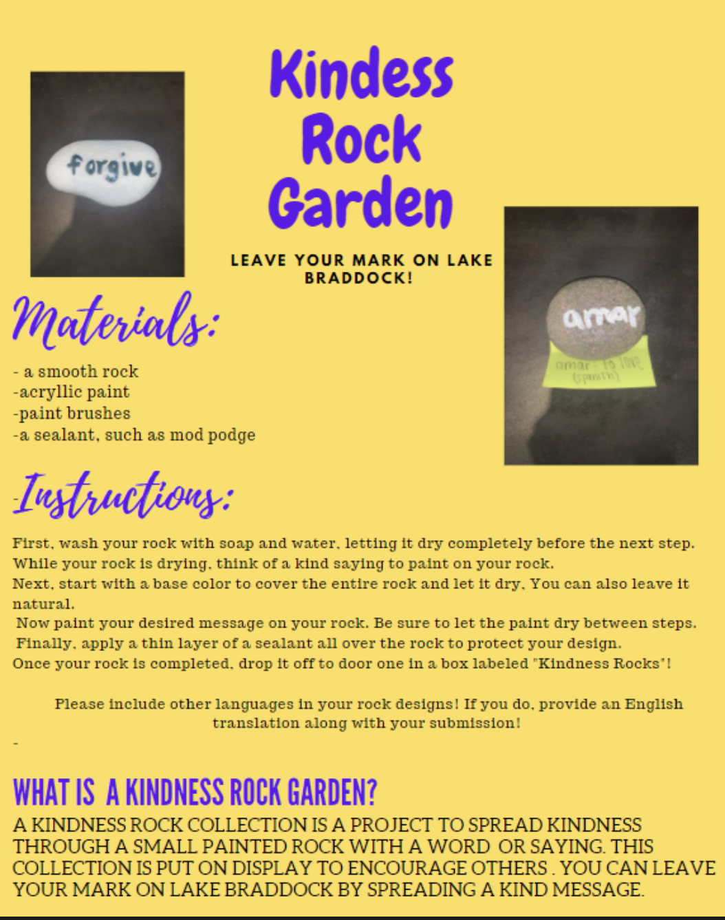 kindness rock