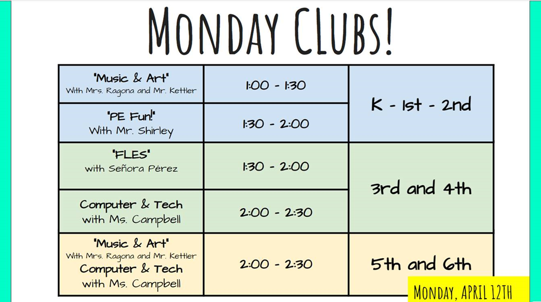 Monday Clubs
