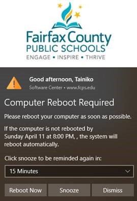 Reboot Required