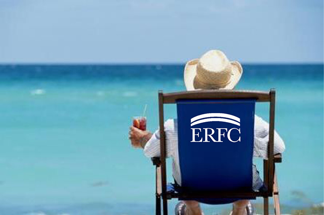 photo of beach chair with ERFC logo