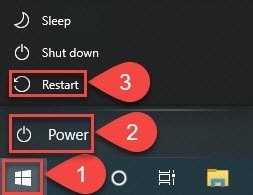 Restart computer image 