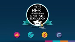 2021 Best Communities for Music Education Graphic