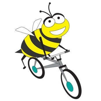 Bumble Bee on Bicycle
