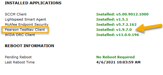 Computer health check image