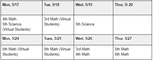 SOL Schedule