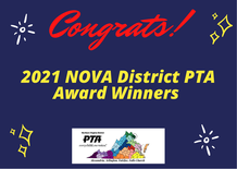 NOVA PTA award winners congratulations graphic