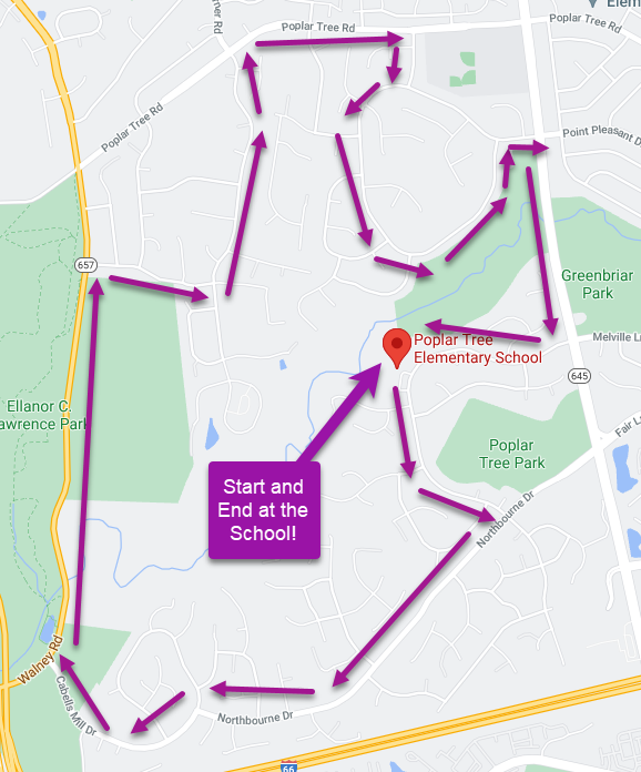 6th Grade Parade Route
