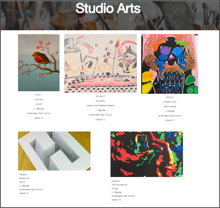 Pyramid Art Show Webpage
