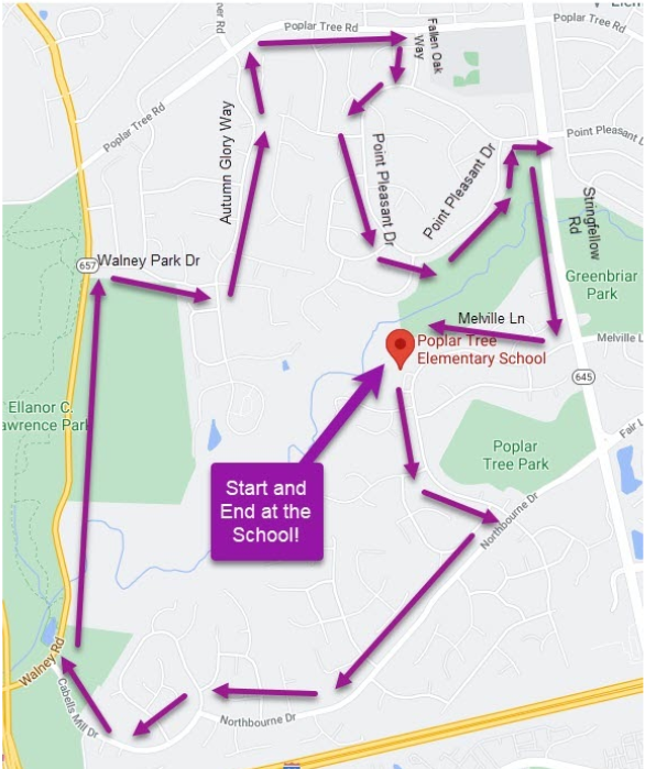 6th Grade Parade Route
