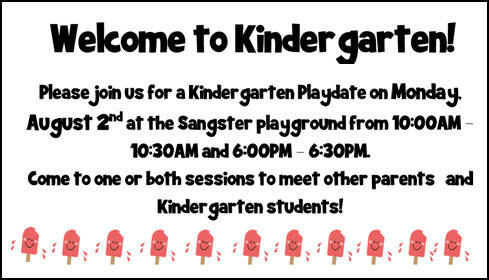 Kinder popsicle playdate