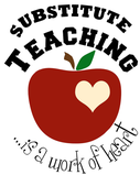 Substitute Teaching is a work of Heart graphic