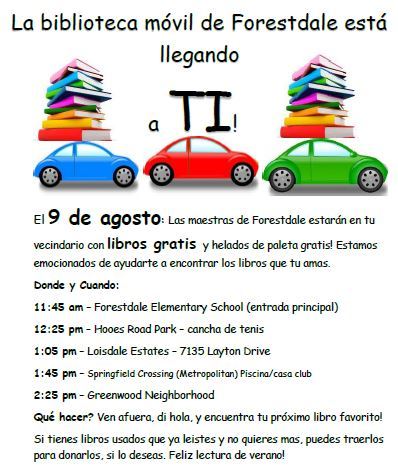 Bookmobile Flyer Spanish