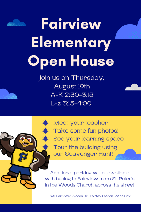Fairview Elementary Open House Aug 19