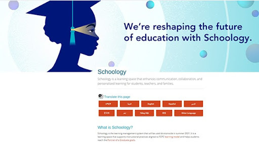 Picture of Schoology website.