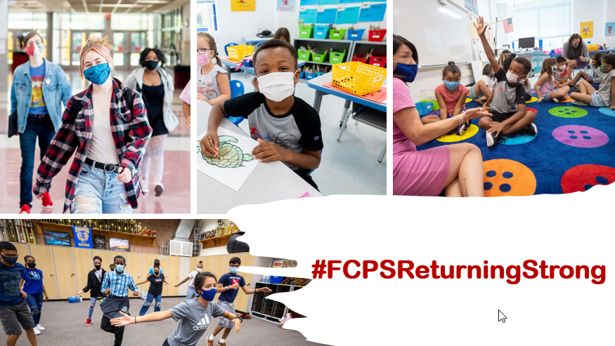 #FCPSReturningStrong picture collage