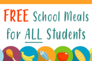Free school meals for all students graphic