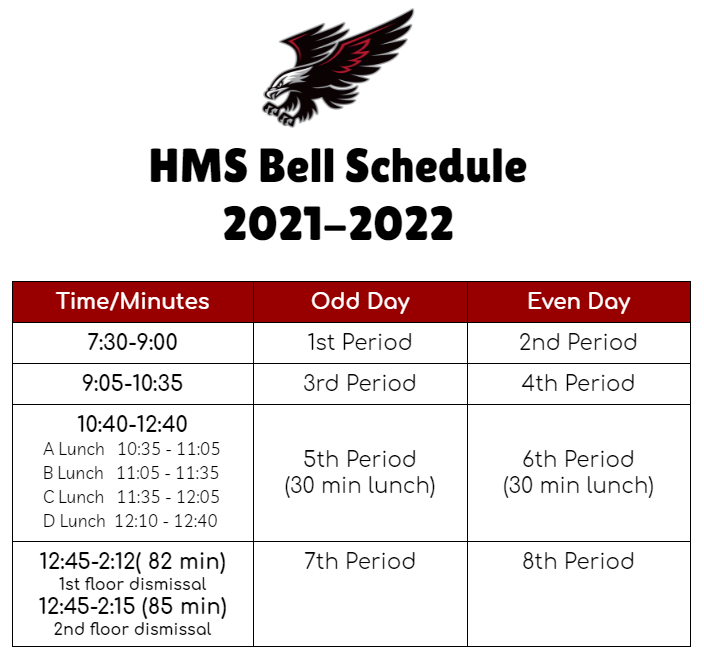 bell schedule
