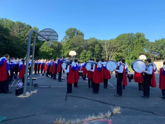 Elementary School Marching Band visits