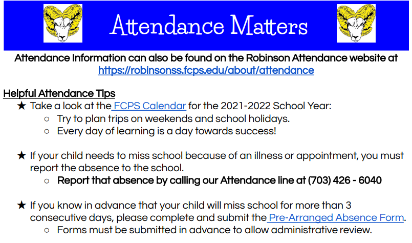 Attendance Matters Week 2