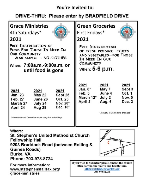 Grace Ministries Green Groceries flyer