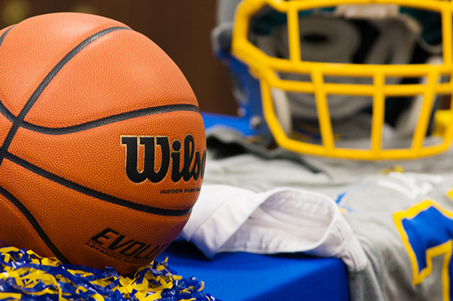 Basketball and Football helmet