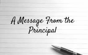 A Message From our Principal
