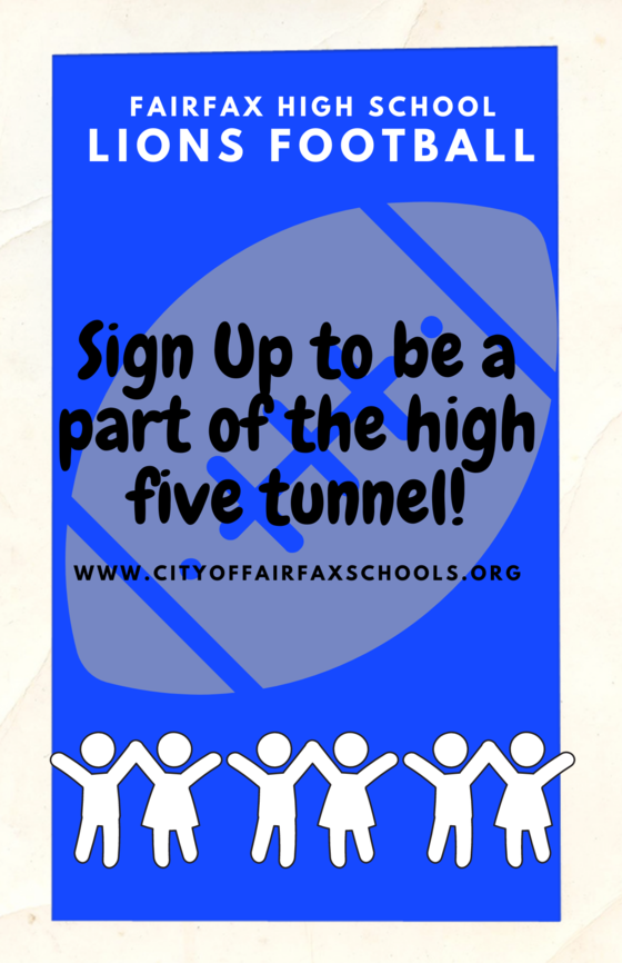 Fairfax High School High Five Event Flyer