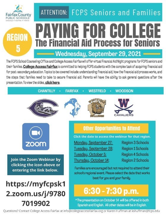 Region 5 Paying for College Night