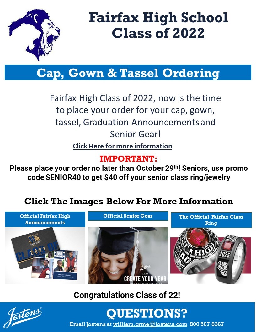 cap and gown info