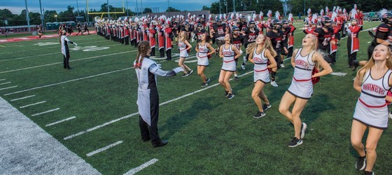 Herndon Marching band and cheer