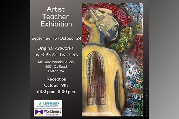 graphic of Artist Teacher Exhibition poster