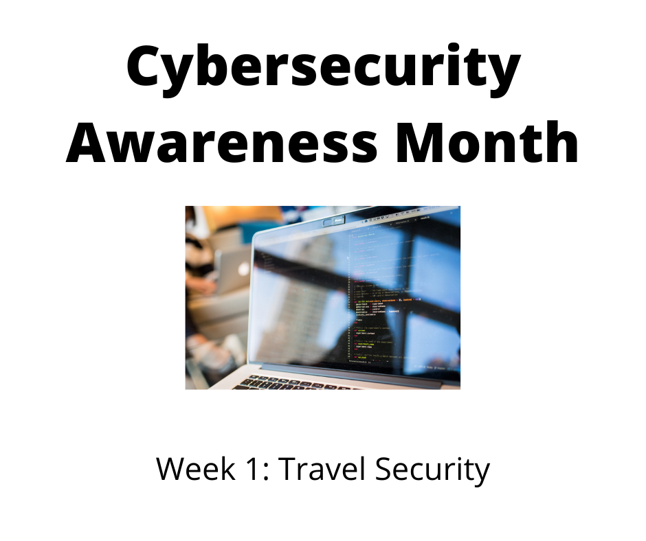graphic of cybersecurity awareness month