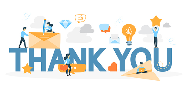 graphic of Thank You